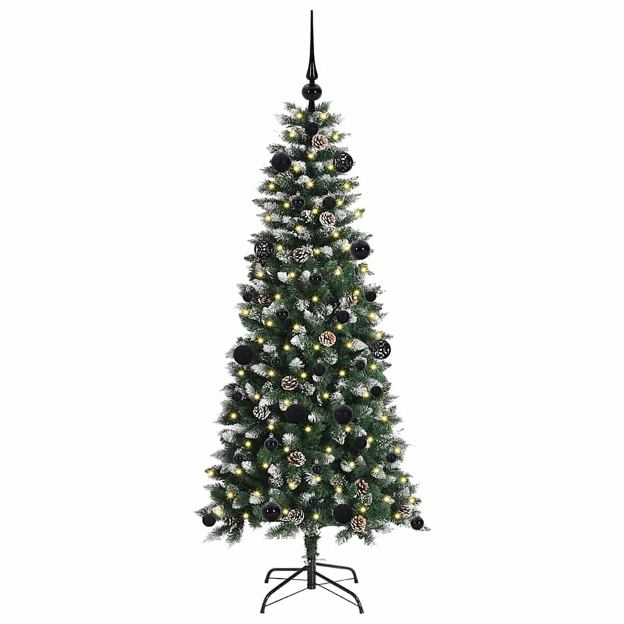Kunstkerstboom Groen 66 x 66 x 150 cm PVC en Plastic en Staal