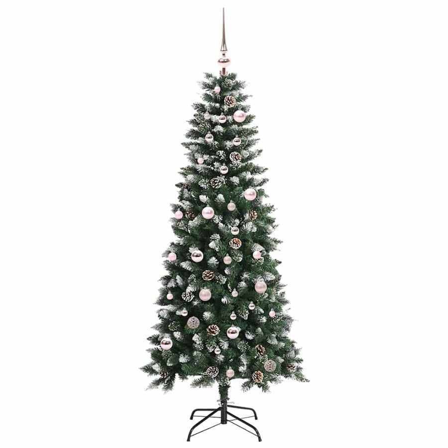 Kunstkerstboom Groen 66 x 66 x 150 cm PVC en Plastic en Staal