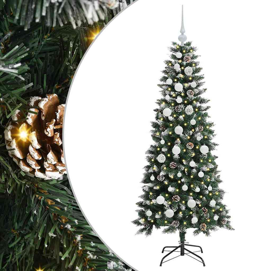 Kunstkerstboom Groen 66 x 66 x 150 cm PVC en Plastic en Staal