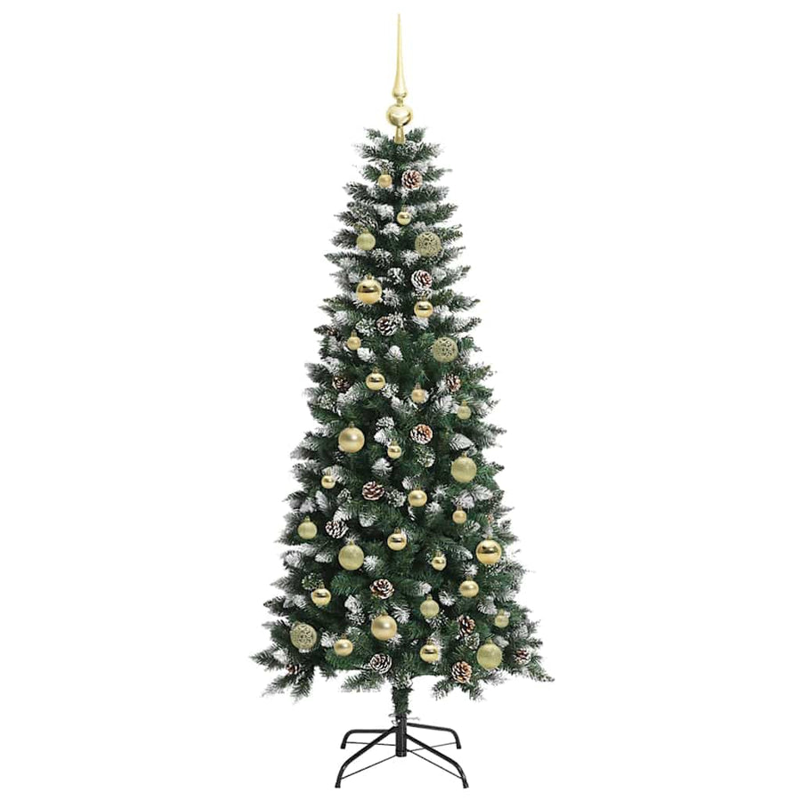 Kunstkerstboom Groen 66 x 66 x 150 cm PVC en Plastic en Staal