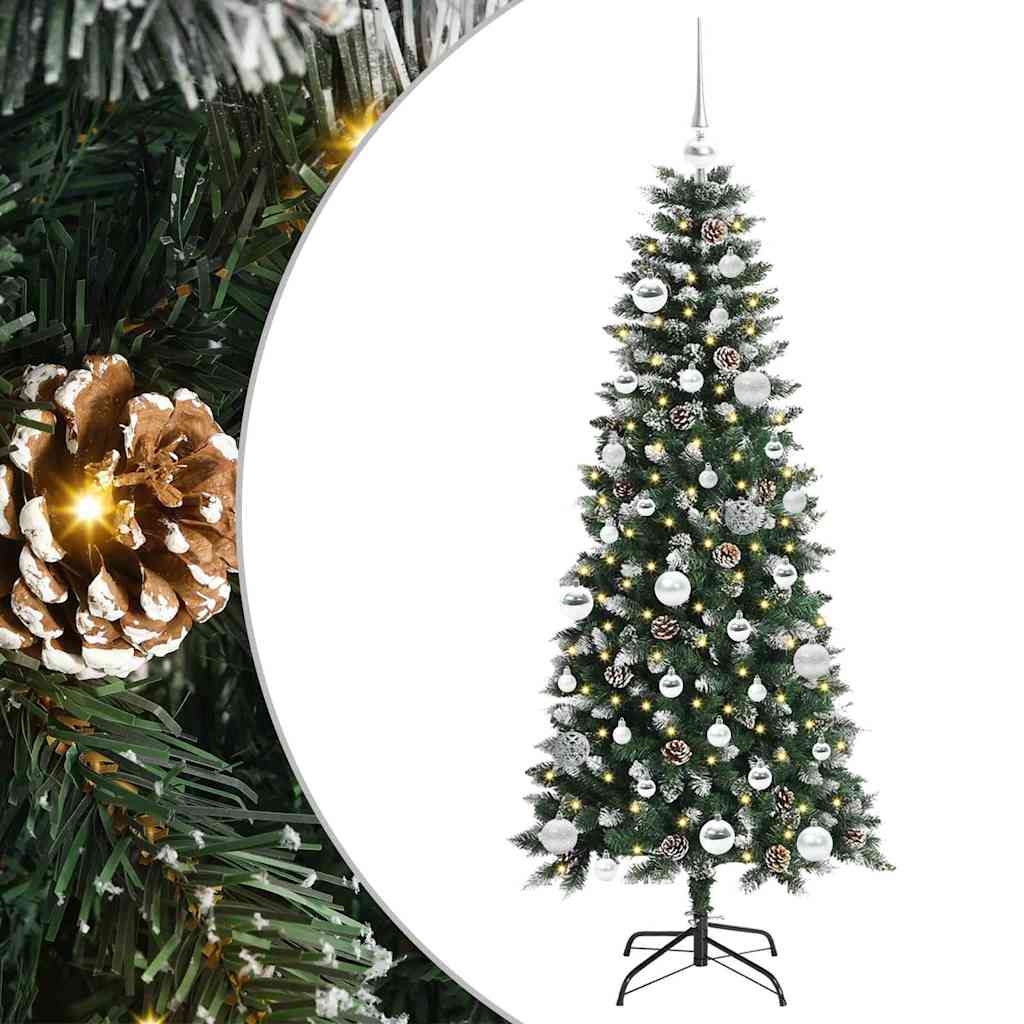 Kunstkerstboom Groen 66 x 66 x 150 cm PVC en Plastic en Staal