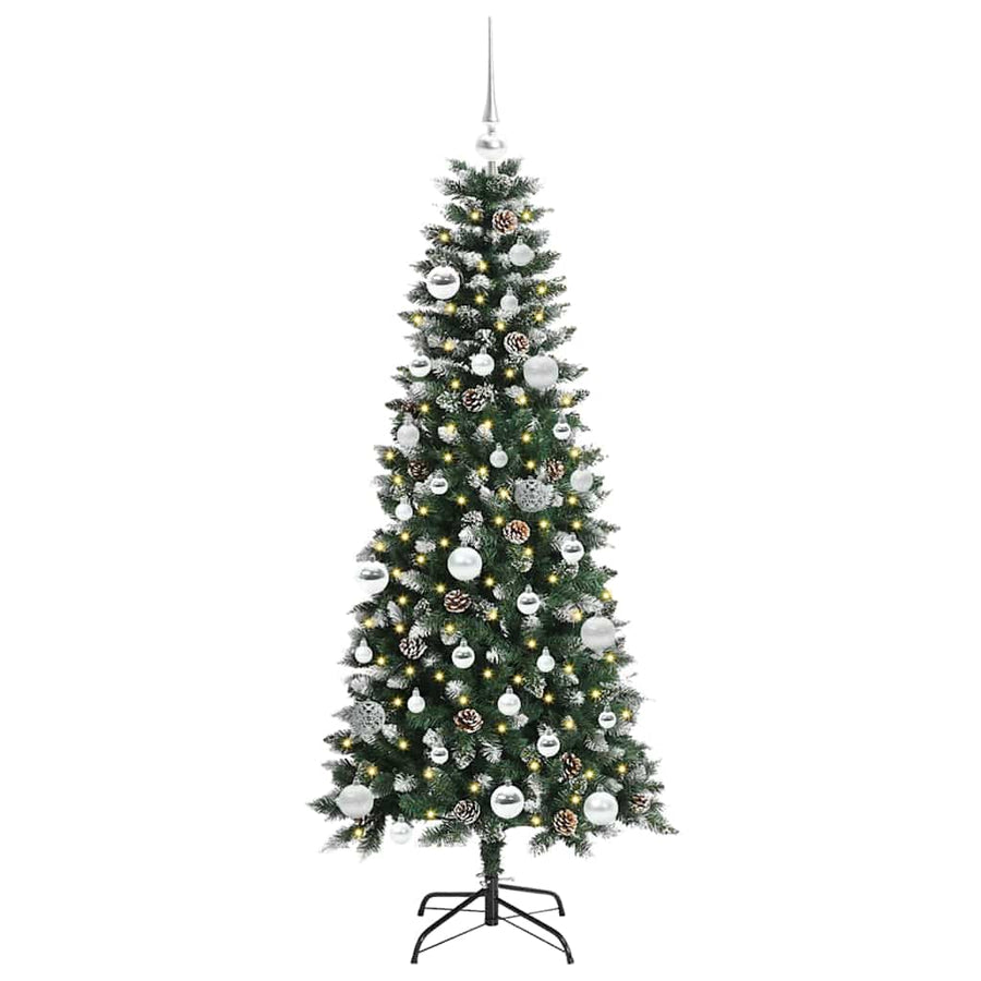 Kunstkerstboom Groen 66 x 66 x 150 cm PVC en Plastic en Staal