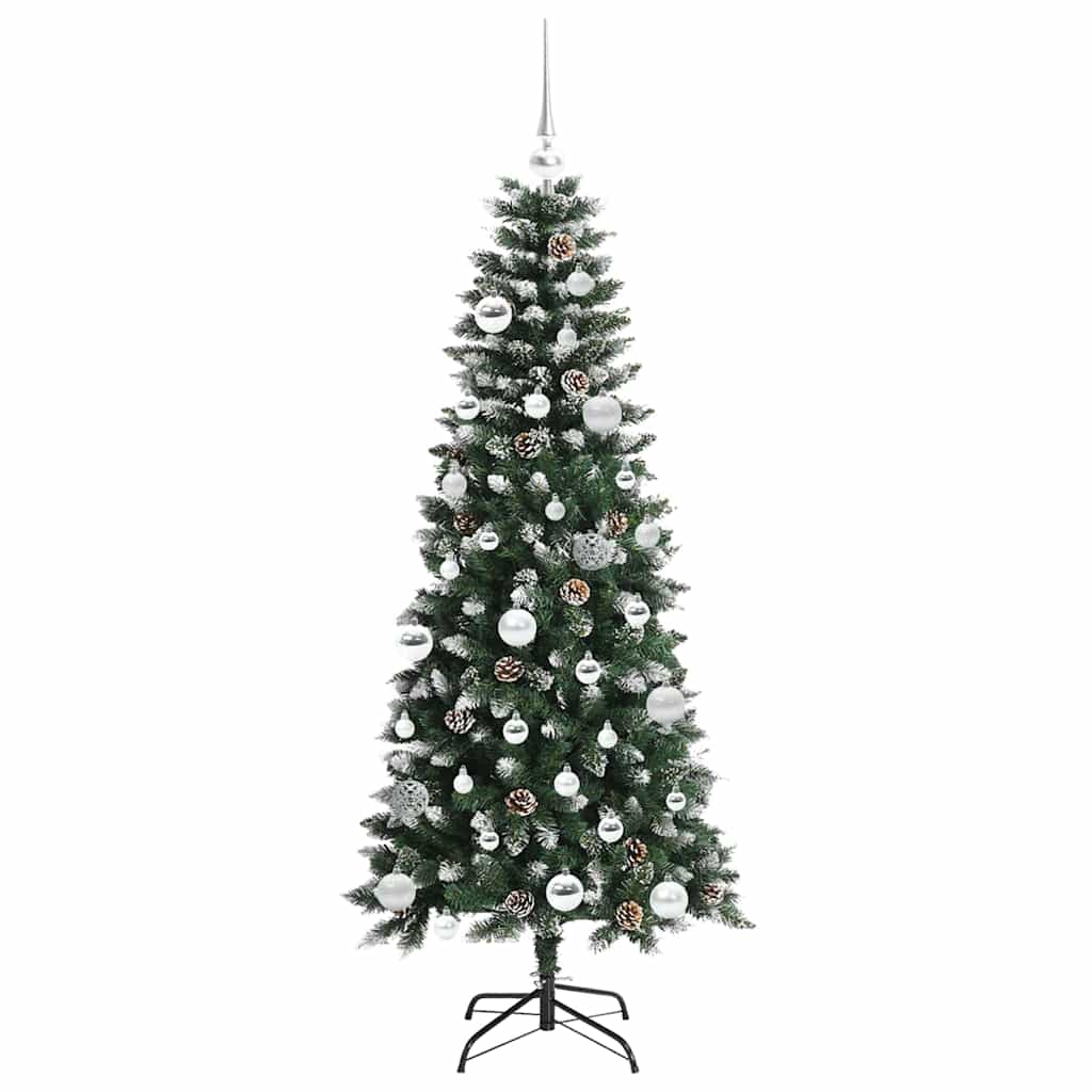 Kunstkerstboom Groen 66 x 66 x 150 cm PVC en Plastic en Staal