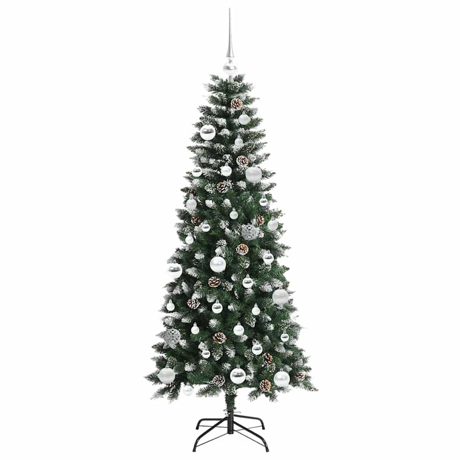 Kunstkerstboom Groen 66 x 66 x 150 cm PVC en Plastic en Staal