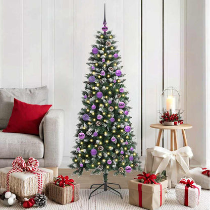 Kunstkerstboom Groen 66 x 66 x 150 cm PVC en Plastic en Staal