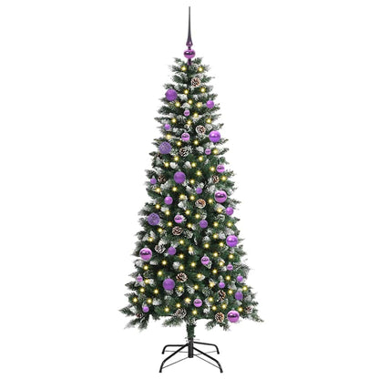 Kunstkerstboom Groen 66 x 66 x 150 cm PVC en Plastic en Staal