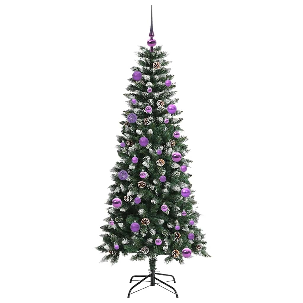 Kunstkerstboom Groen 66 x 66 x 150 cm PVC en Plastic en Staal