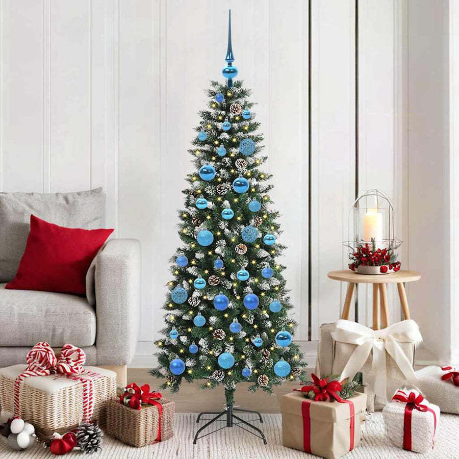 Kunstkerstboom Groen 66 x 66 x 150 cm PVC en Plastic en Staal