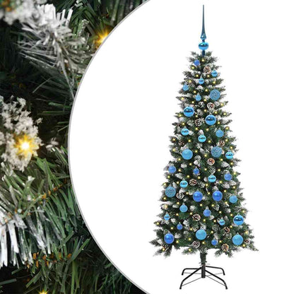 Kunstkerstboom Groen 66 x 66 x 150 cm PVC en Plastic en Staal