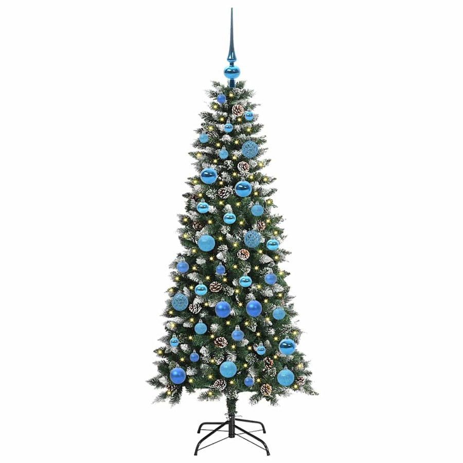 Kunstkerstboom Groen 66 x 66 x 150 cm PVC en Plastic en Staal
