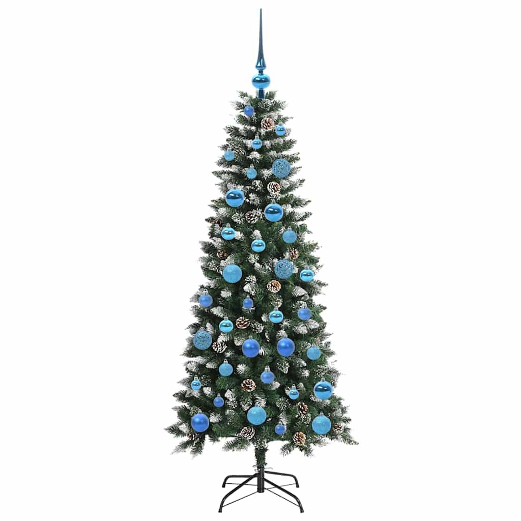 Kunstkerstboom Groen 66 x 66 x 150 cm PVC en Plastic en Staal