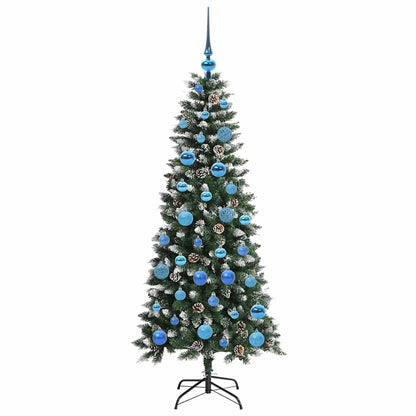 Kunstkerstboom Groen 66 x 66 x 150 cm PVC en Plastic en Staal