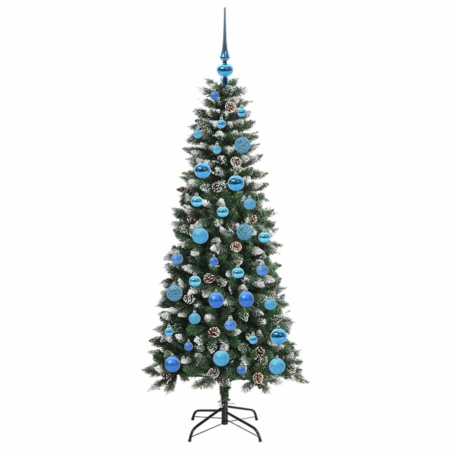 Kunstkerstboom Groen 66 x 66 x 150 cm PVC en Plastic en Staal