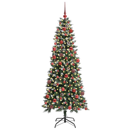 Kunstkerstboom Groen 76 x 76 x 150 cm PVC en Plastic en Staal