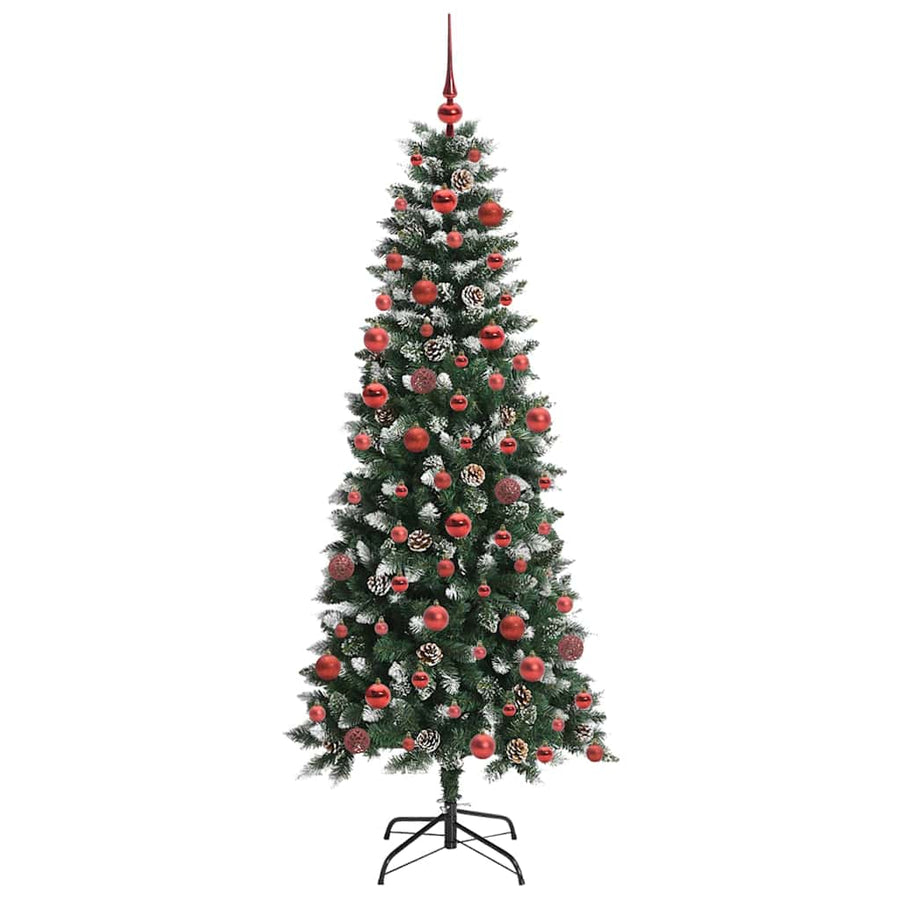 Kunstkerstboom Groen 76 x 76 x 150 cm PVC en Plastic en Staal