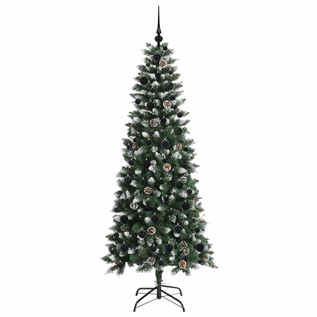 Kunstkerstboom Groen 76 x 76 x 150 cm PVC en Plastic en Staal