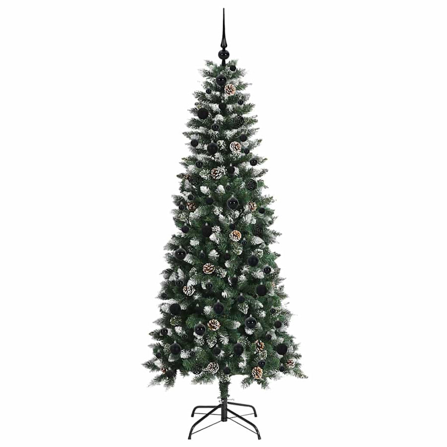 Kunstkerstboom Groen 76 x 76 x 150 cm PVC en Plastic en Staal