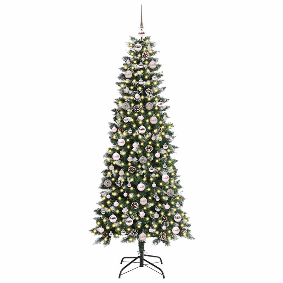 Kunstkerstboom Groen 76 x 76 x 150 cm PVC en Plastic en Staal