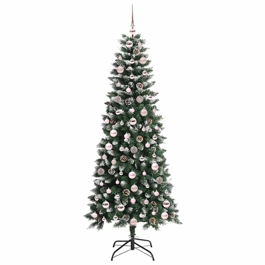 Kunstkerstboom Groen 76 x 76 x 150 cm PVC en Plastic en Staal