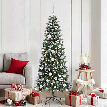 Kunstkerstboom Groen 76 x 76 x 150 cm PVC en Plastic en Staal