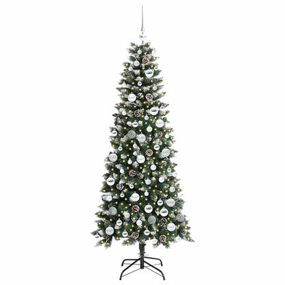 Kunstkerstboom Groen 76 x 76 x 150 cm PVC en Plastic en Staal