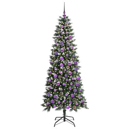 Kunstkerstboom Groen 76 x 76 x 150 cm PVC en Plastic en Staal