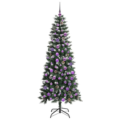 Kunstkerstboom Groen 76 x 76 x 150 cm PVC en Plastic en Staal