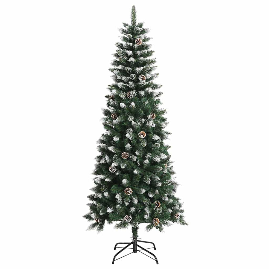 Kunstkerstboom Groen 76 x 76 x 150 cm PVC en Plastic en Staal