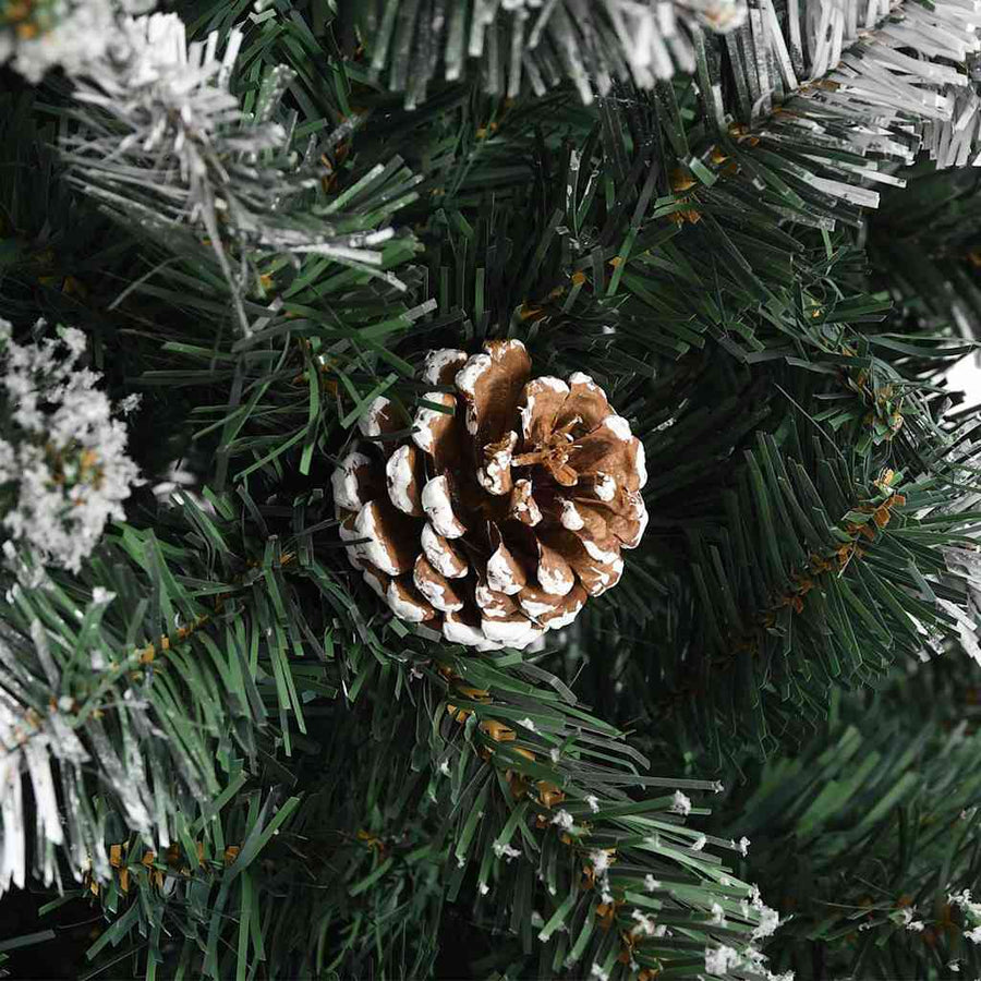 Kunstkerstboom Groen 76 x 76 x 150 cm PVC en Plastic en Staal