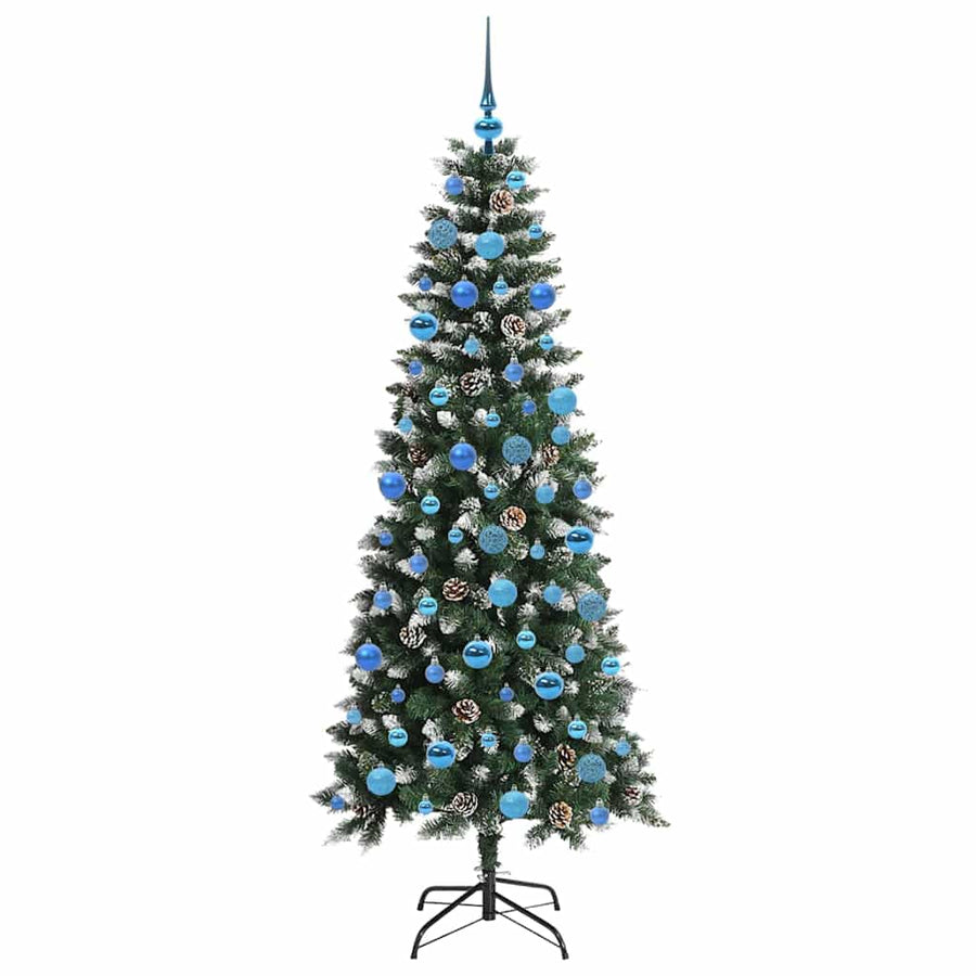 Kunstkerstboom Groen 76 x 76 x 150 cm PVC en Plastic en Staal