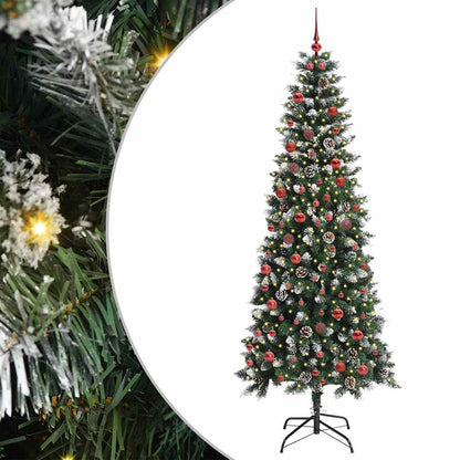 Kunstkerstboom Groen 86 x 86 x 210 cm PVC en Plastic en Staal