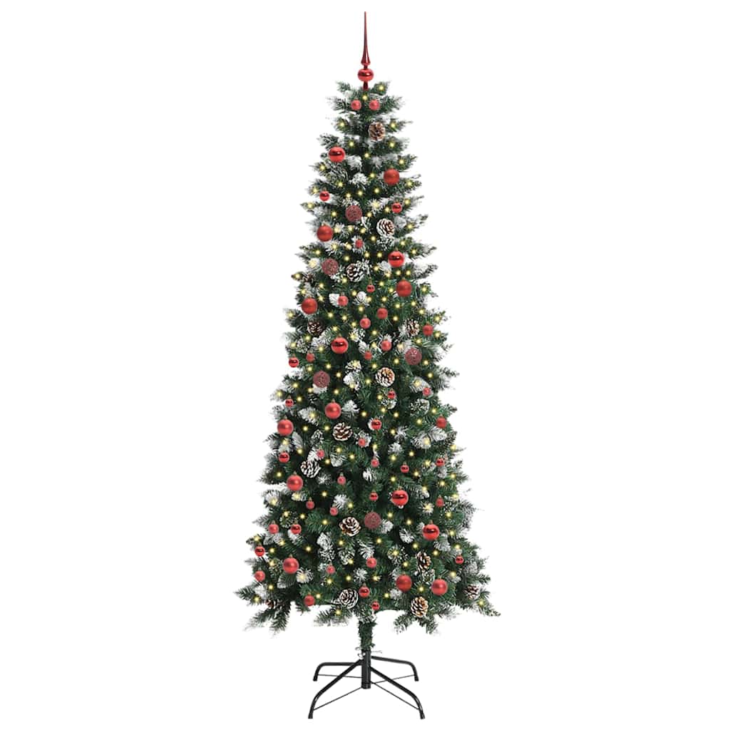 Kunstkerstboom Groen 86 x 86 x 210 cm PVC en Plastic en Staal