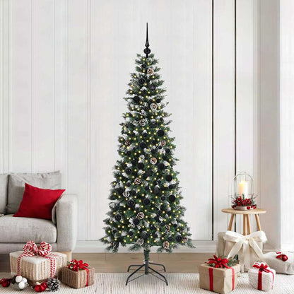Kunstkerstboom Groen 86 x 86 x 210 cm PVC en Plastic en Staal