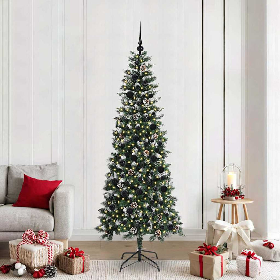 Kunstkerstboom Groen 86 x 86 x 210 cm PVC en Plastic en Staal