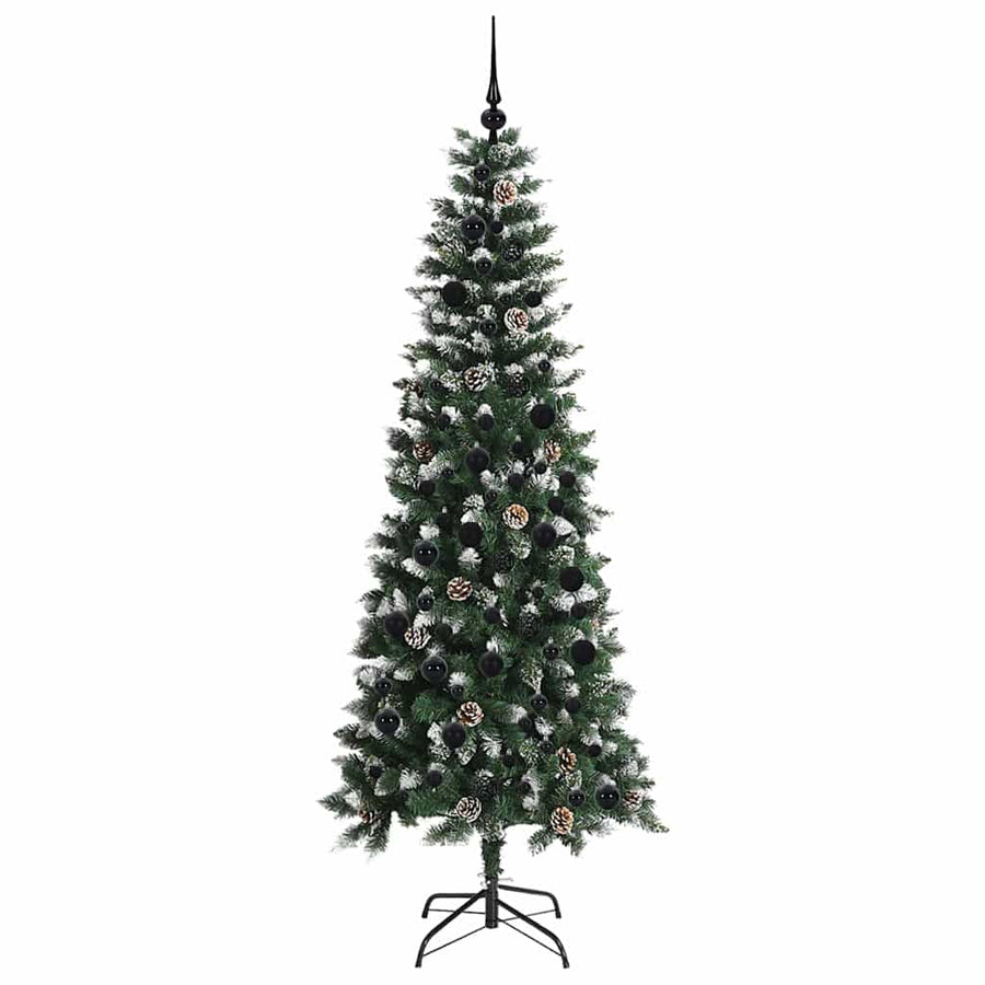 Kunstkerstboom Groen 86 x 86 x 210 cm PVC en Plastic en Staal