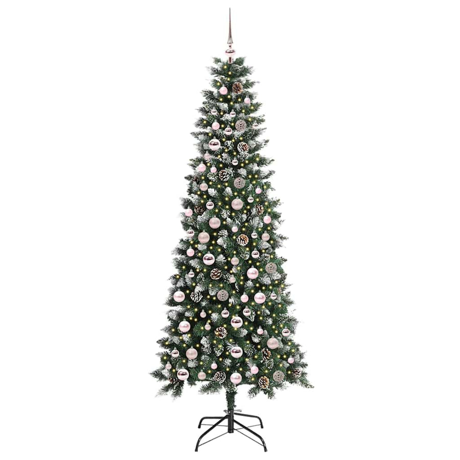 Kunstkerstboom Groen 86 x 86 x 210 cm PVC en Plastic en Staal