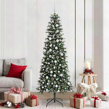 Kunstkerstboom Groen 86 x 86 x 210 cm PVC en Plastic en Staal