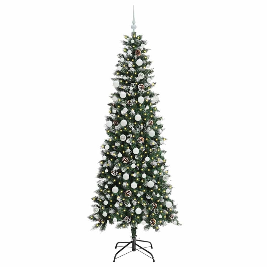 Kunstkerstboom Groen 86 x 86 x 210 cm PVC en Plastic en Staal