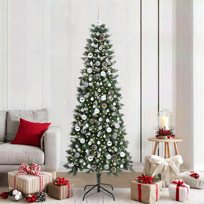 Kunstkerstboom Groen 86 x 86 x 210 cm PVC en Plastic en Staal