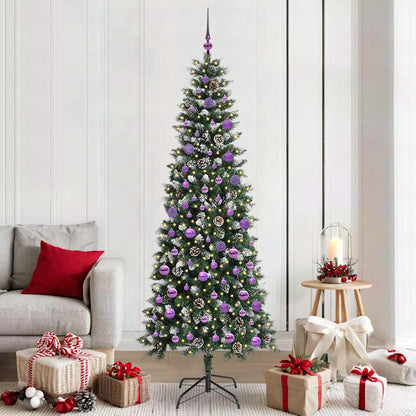 Kunstkerstboom Groen 86 x 86 x 210 cm PVC en Plastic en Staal