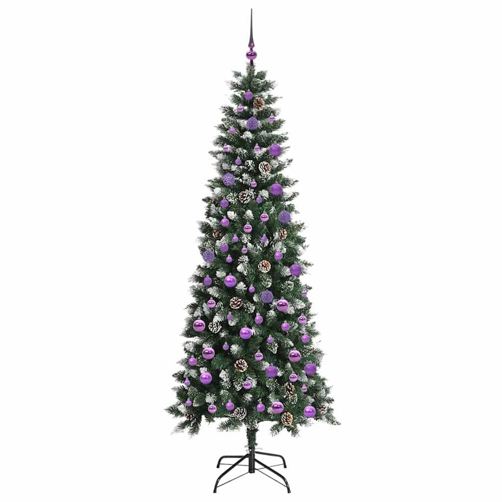 Kunstkerstboom Groen 86 x 86 x 210 cm PVC en Plastic en Staal