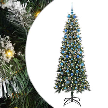 Kunstkerstboom Groen 86 x 86 x 210 cm PVC en Plastic en Staal