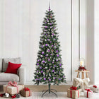 Artificial Christmas Tree with 300 LED Green 240 cm PVC and Plastic and Steel