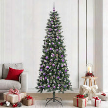 Kunstkerstboom Groen 96 x 96 x 240 cm PVC en Plastic en Staal