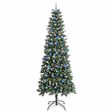 Kunstkerstboom Groen 96 x 96 x 240 cm PVC en Plastic en Staal