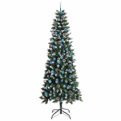 Kunstkerstboom Groen 96 x 96 x 240 cm PVC en Plastic en Staal