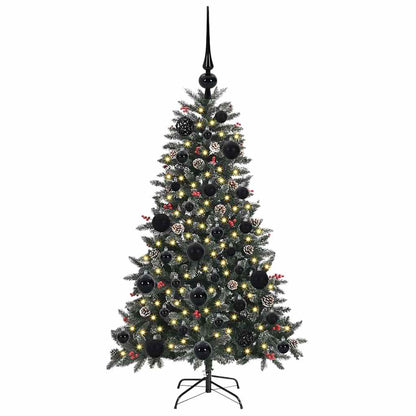 Kunstkerstboom met 150 LED Groen 120 cm PVC en Plastic en Staal