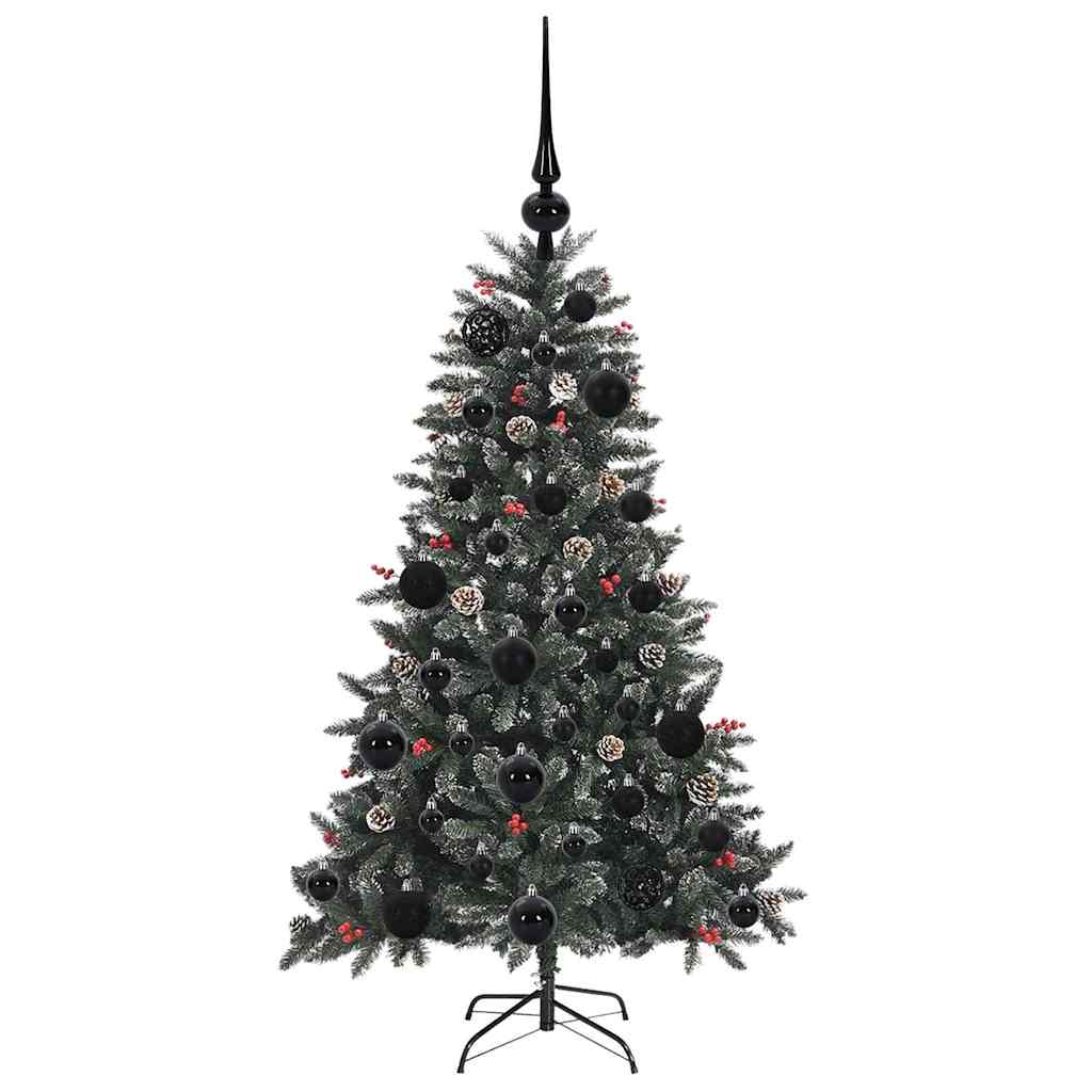 Kunstkerstboom met 150 LED Groen 120 cm PVC en Plastic en Staal