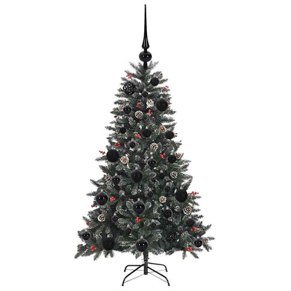 Kunstkerstboom met 150 LED Groen 120 cm PVC en Plastic en Staal