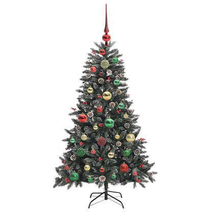 Kunstkerstboom met 150 LED Groen 120 cm PVC en Plastic en Staal
